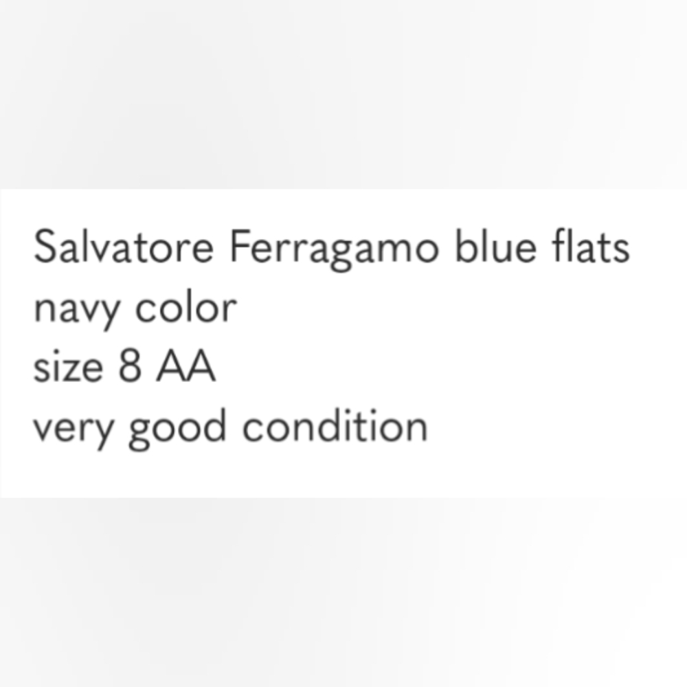 Salvatore Ferragamo blue flats - Picture 9 of 9